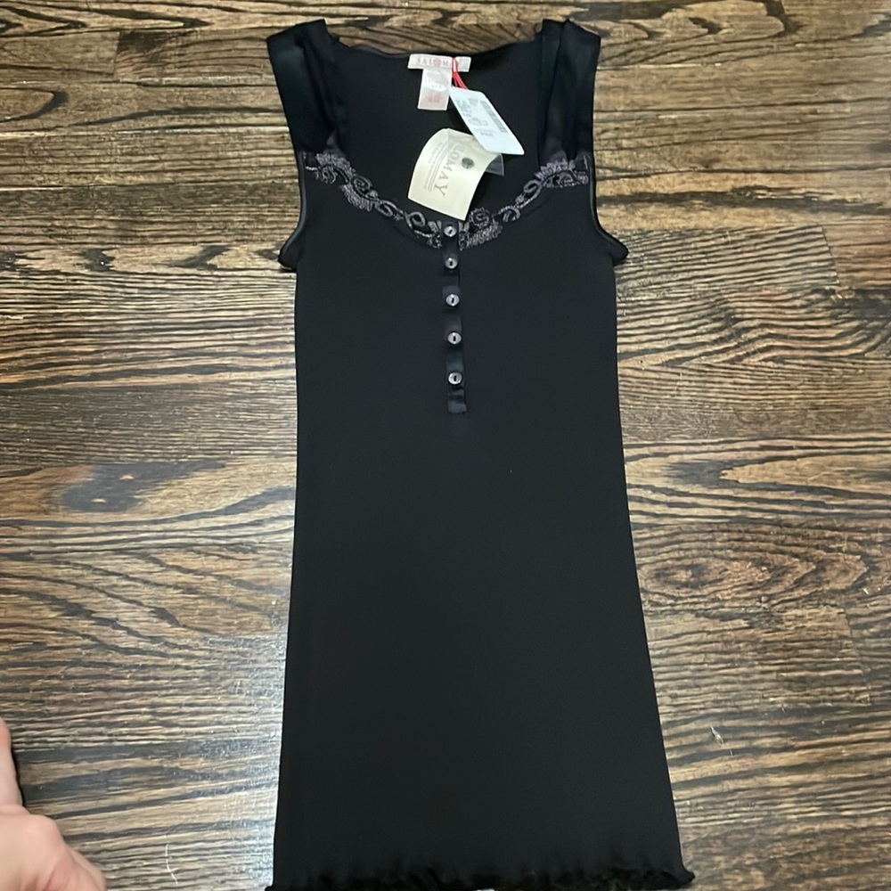 🖤SALOMAY Black Gorgeous Detailed top🖤